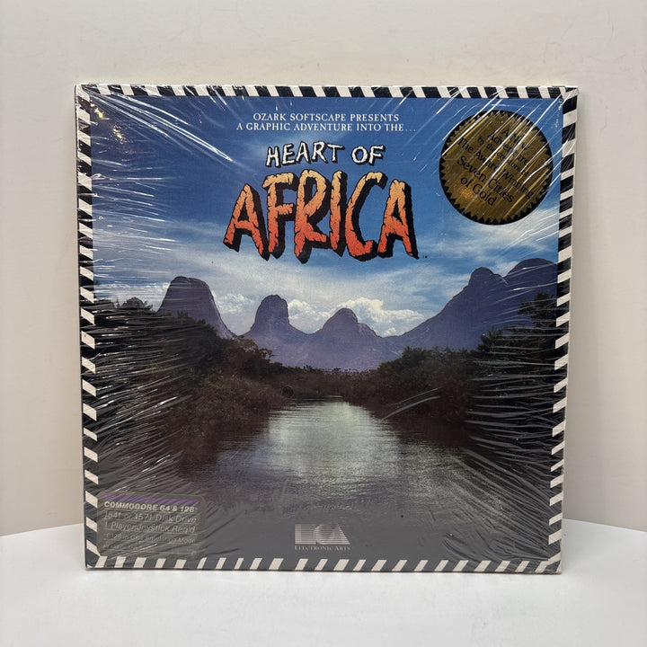 Heart of Africa + Sanxion - Commodore 64 128 1985 - Electronic Arts - New Sealed