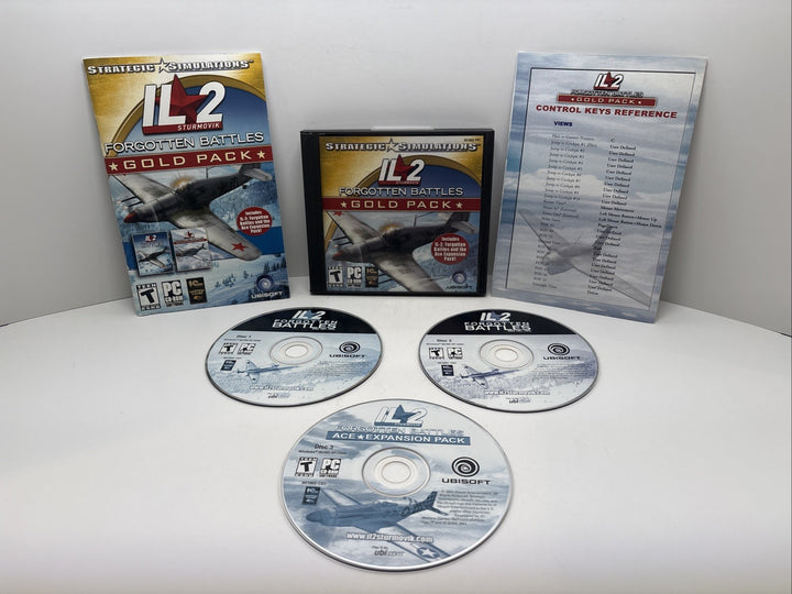 IL-2 Sturmovik: Forgotten Battles Gold Pack w/ Manual PC CD-ROM Content Only