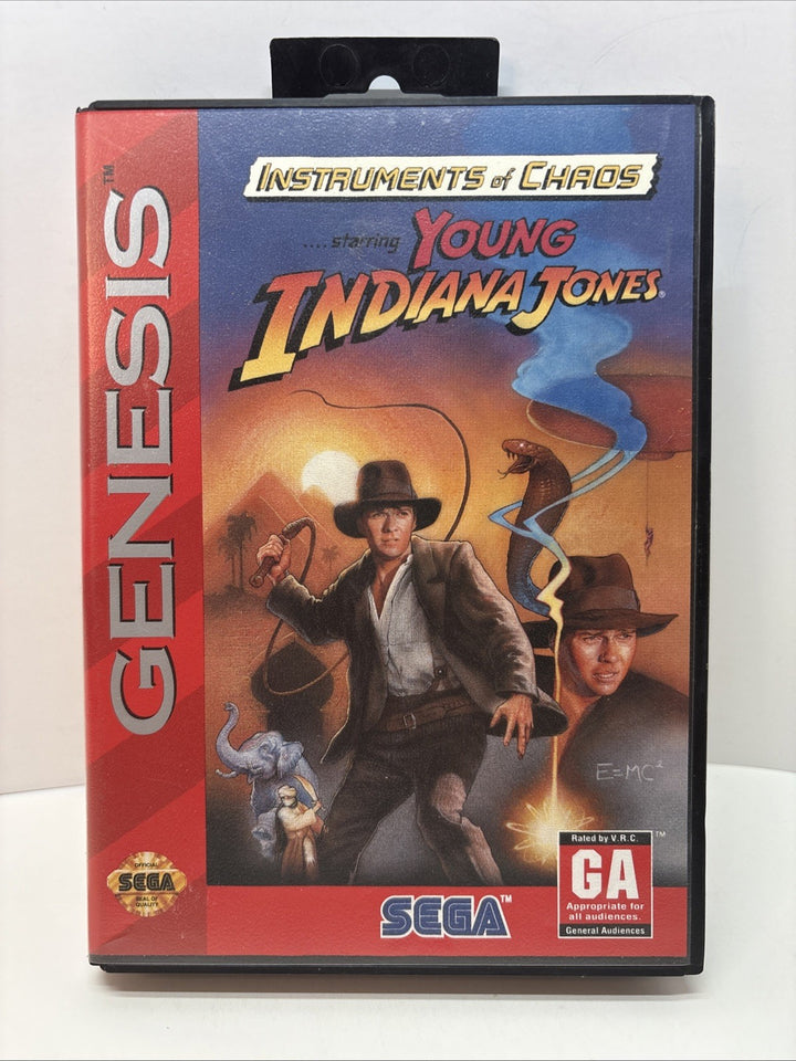 Instruments of Chaos Starring Young Indiana Jones (Sega Genesis, 1994) No Manual