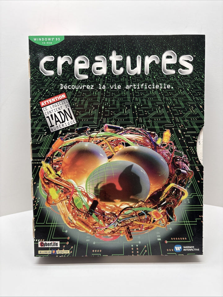Creatures - PC CD-ROM (1996) Cyber Life Millennium Interactive. Warner. VGC RARE