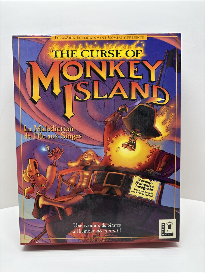 The Curse of Monkey Island (1997) Lucas Arts Big Box PC Game - French Français