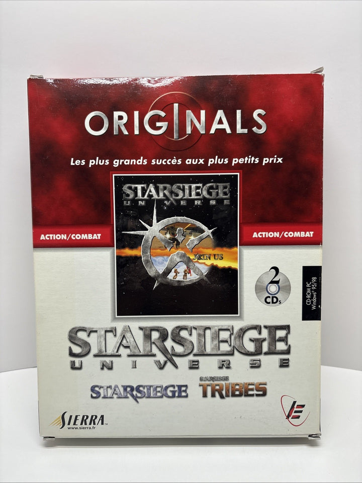 Starsiege Universe with Tribes (2001) Originals PC CD-ROM Big Box French