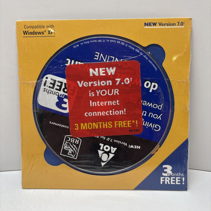America Online Collectible Program CD-ROM, Vintage AOL RBC 7.0 Disc