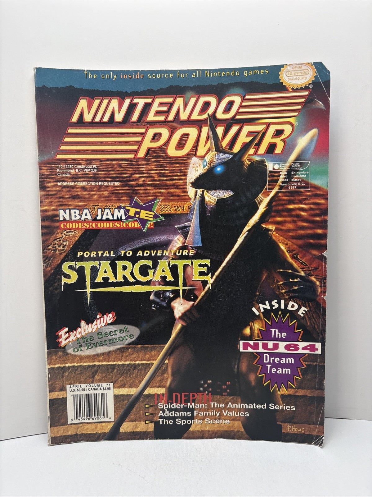 Nintendo Power Magazine - Vol. 71 - Stargate - See Picture For Condition