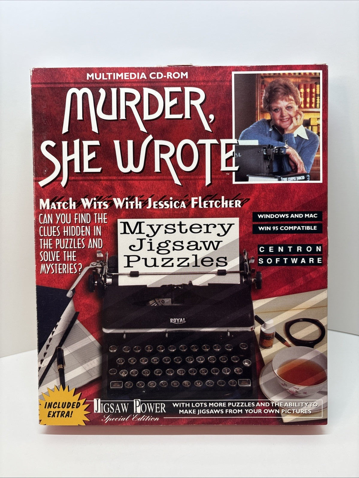 Murder She Wrote Mystery Jigsaw Puzzles (1996) for Windows/Mac PC CD Rom