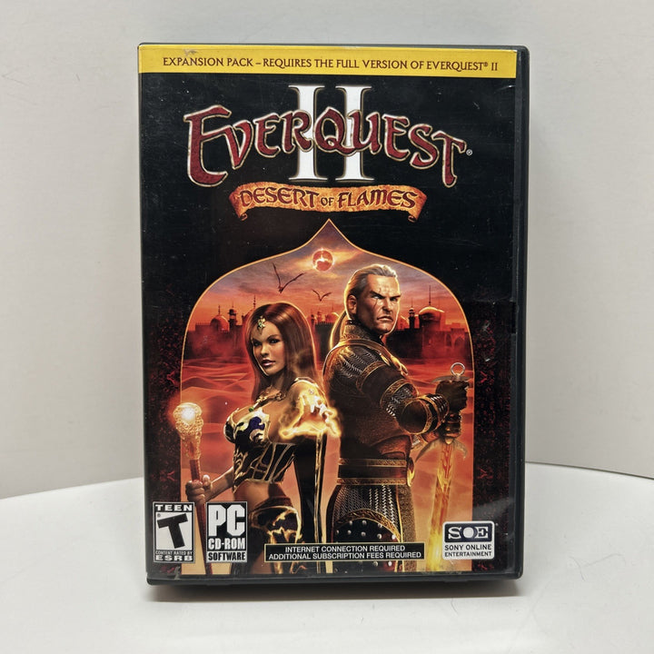 2005 Everquest II Desert Of Flames Expansion PC CD-ROM - Code Used