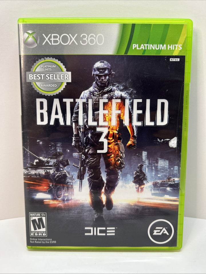 Battlefield 3 (Platinum Hits) Xbox 360 (Sealed US Version) Xbox 360 - No Wrap