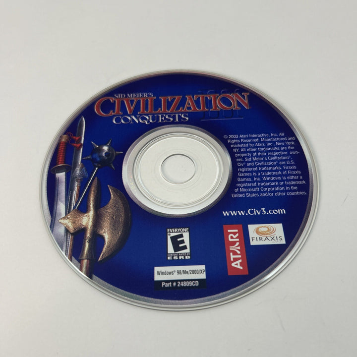 Sid Meier's Civilization III 3 Conquests PC 2003 (Disc Only)