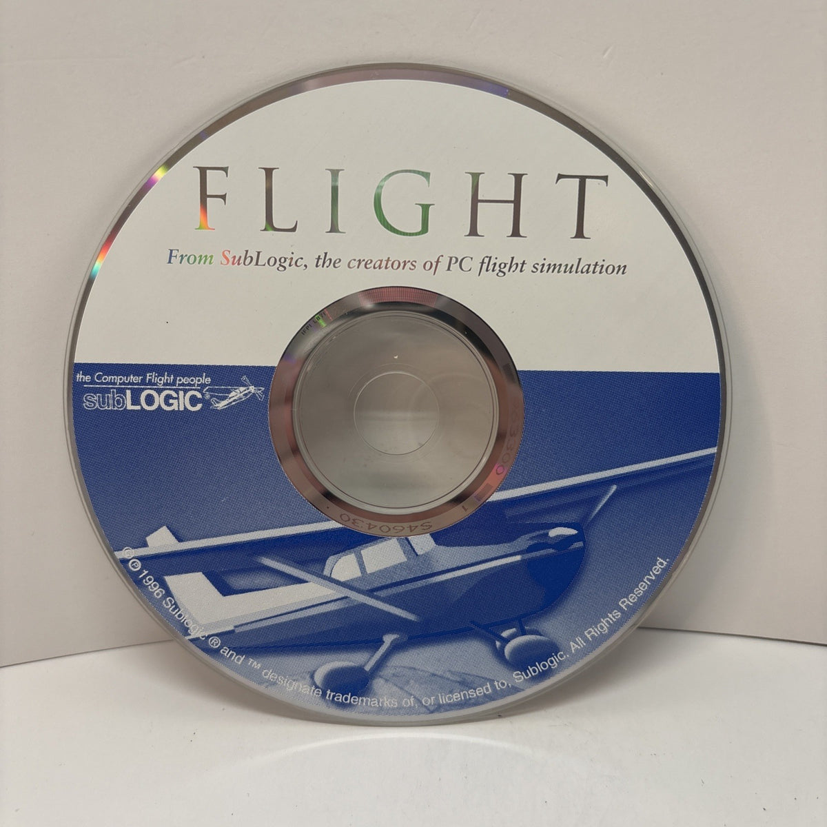 FLIGHT From Sublogic. BIG BOX Flight SIM *RARE* MS DOS CD-ROM
