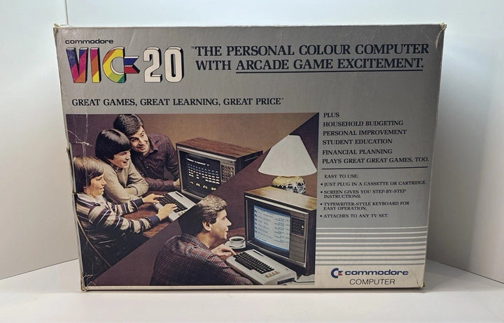 Commodore VIC 20 Bundle NO PSU + Games & Software (Creepy Corridors) Sold As Is