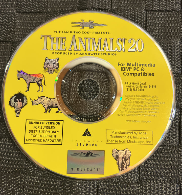 The San Diego Zoo Presents.. The Animals! 2.0 - Mindscape - 1994