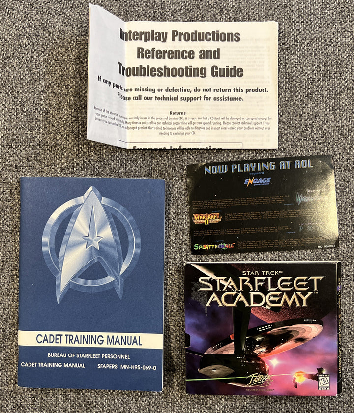 Star Trek Starfleet Academy 5 Disc PC Game - manual and some inserts included