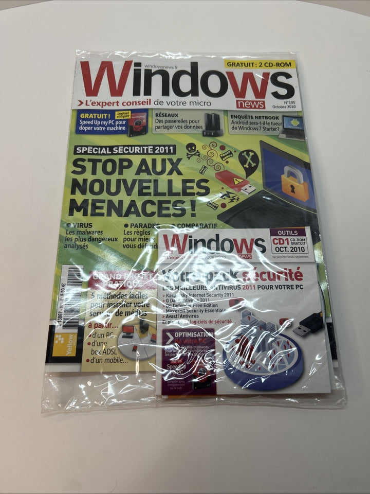 Windows News Magazine Octobre 2010 #195 - Sealed Sous Blister With 2 CD-ROM