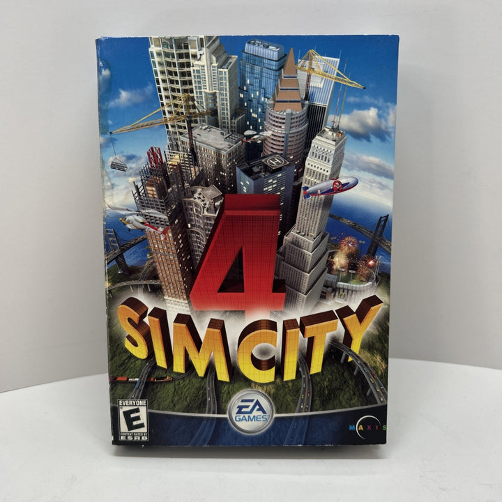 SIM CITY 4 PC CD ROM 2003 - Maxis - Water Damage See Pics - Content Good Cond.