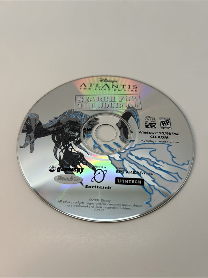Atlantis The Lost Empire Search for The Journal Disney's (PC Windows, 2001) Disc