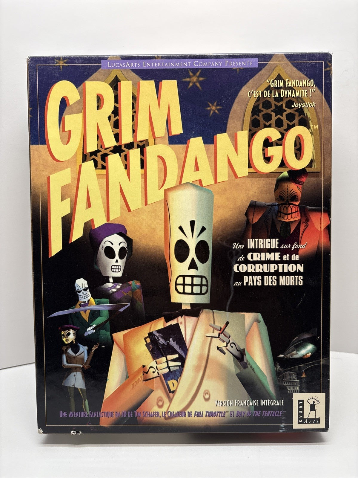 Grim Fandango (1998) PC-CD-ROM - Rare French Version - LucasArt Ubisoft Big Box