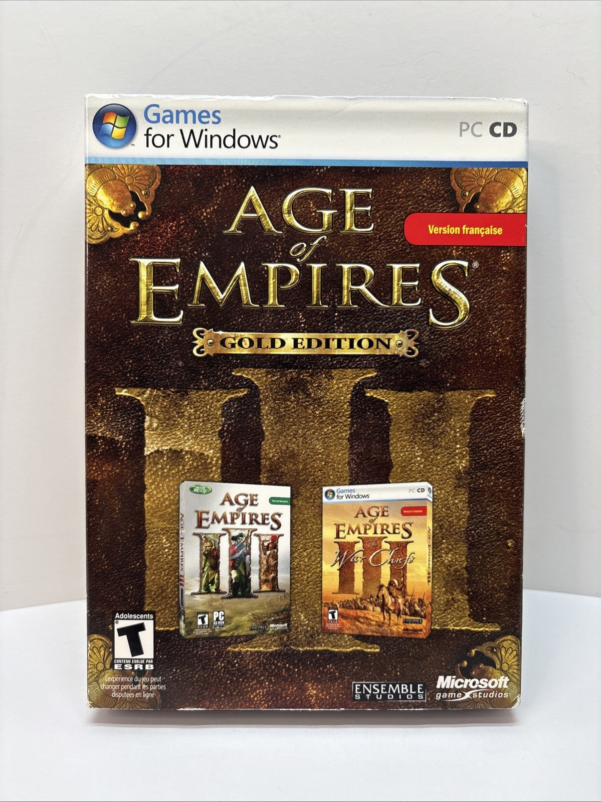 Age of Empires 3 Gold Edition  (PC CD-ROM)  Complete - French Français