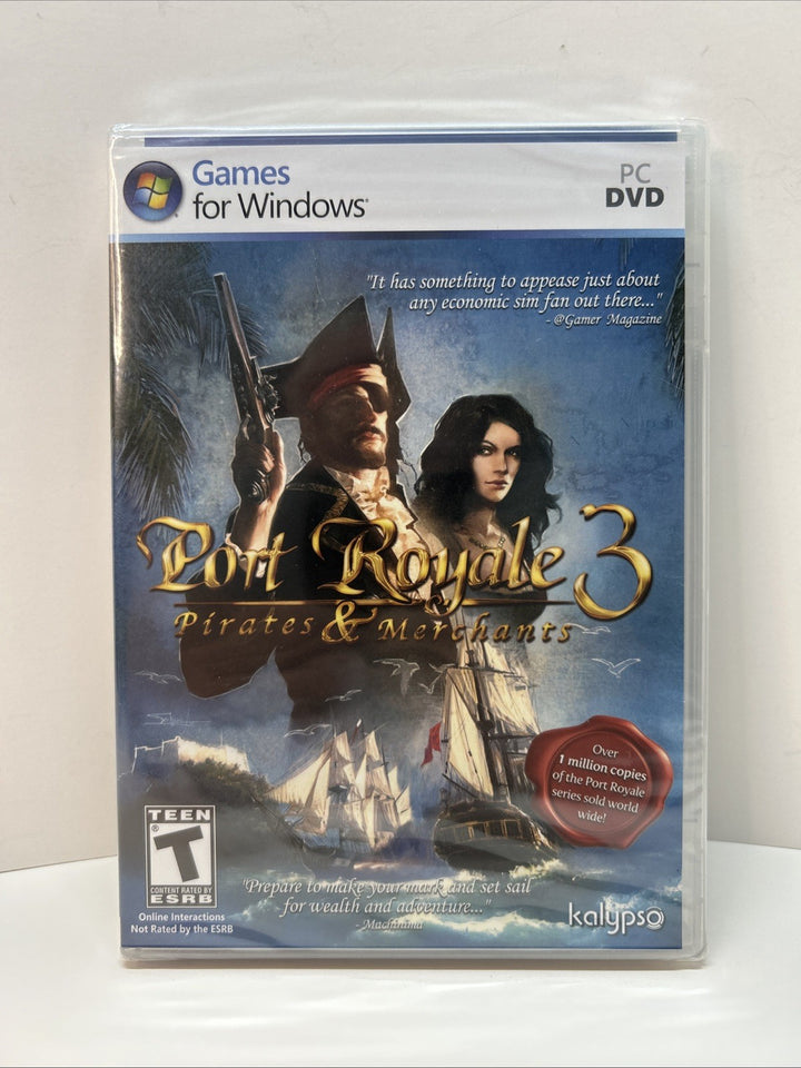 Port Royale 3: Pirates & Merchants - PC GAME DVD ROM New Factory Sealed