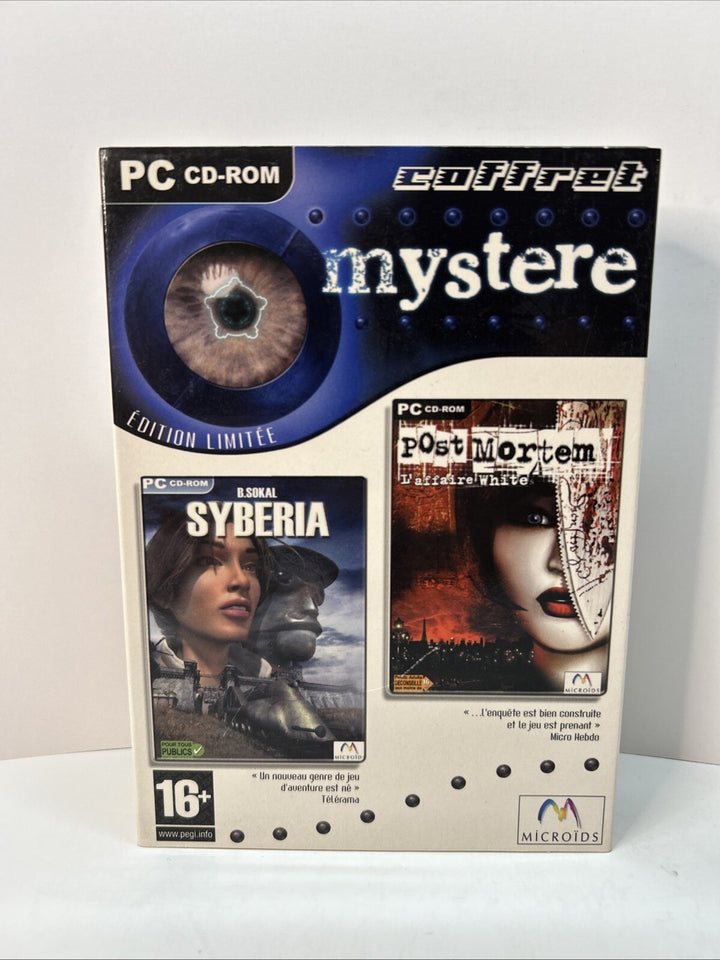 Coffret Mystere 2 Jeux : Syberia + Post Mortem - PC - FR