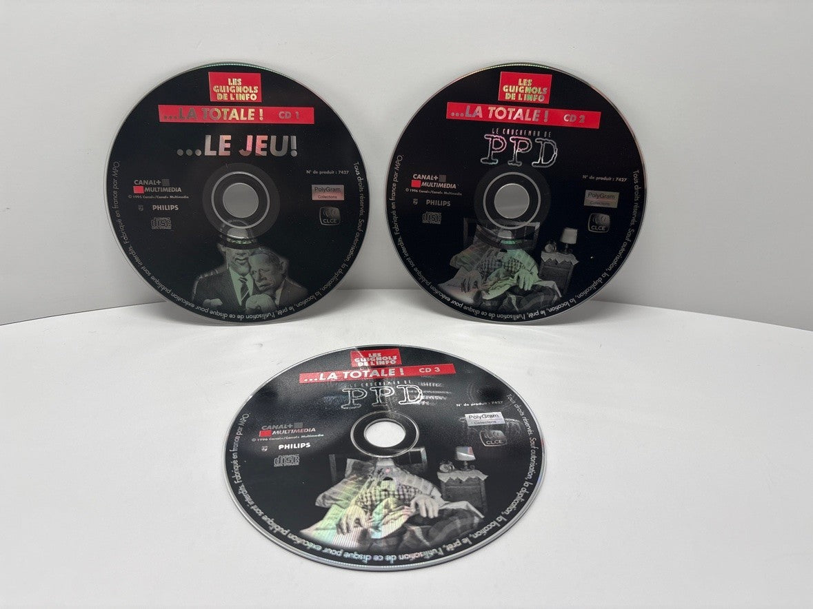 Les Guignols de lInfo La Totale PC CD-ROM FR Discs Only 3 CD Canal+ Philips