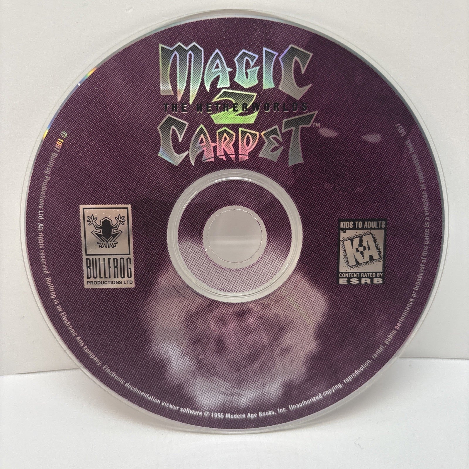 Magic Carpet 2 The Netherworlds 1997 US PC CD-ROM  Disc Only Mint Condition Disc