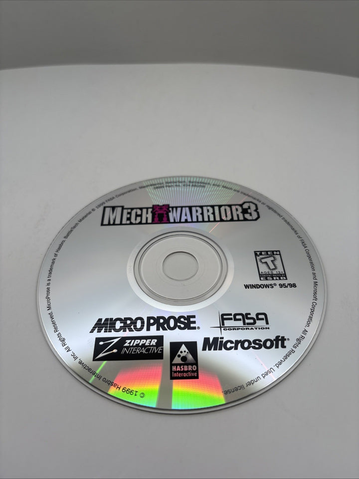 MechWarrior 3 (1999)  PC CD-ROM - Mech Warrior - Disc Only