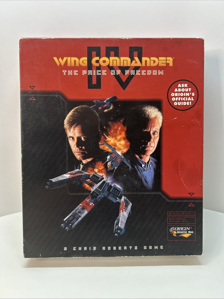 Wing Commander IV The Price of Freedom MS-DOS PC CD 1996 COMPLETE BIG BOX + Slip