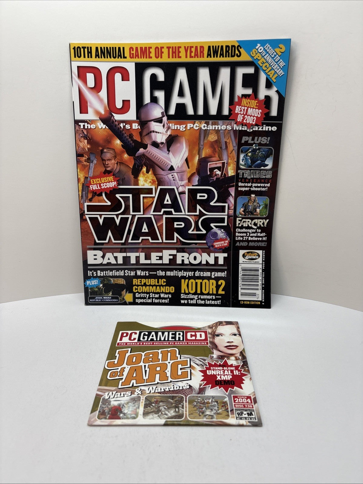 PC Gamer Magazine March 2004 #121 - Star Wars Battlefront Cover With Demo Disc