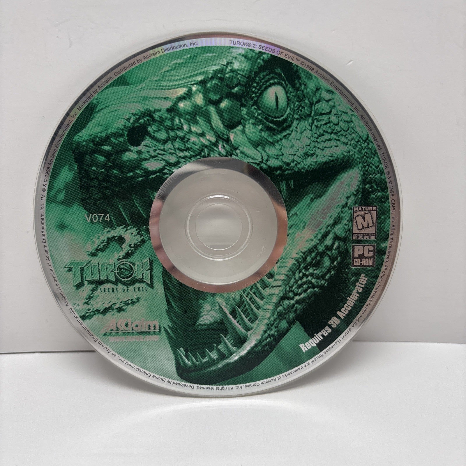 Turok 2 : Seeds of Evil (1998) PC CD-ROM disc only