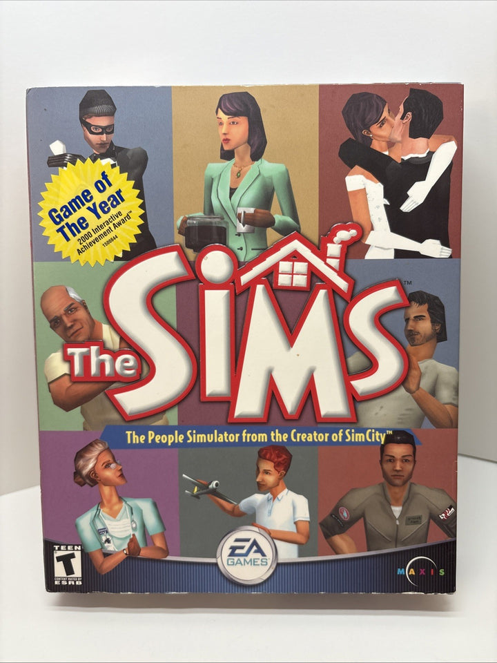 The Sims Game Big Box Game of the Year First Edition 2000 - No Manual