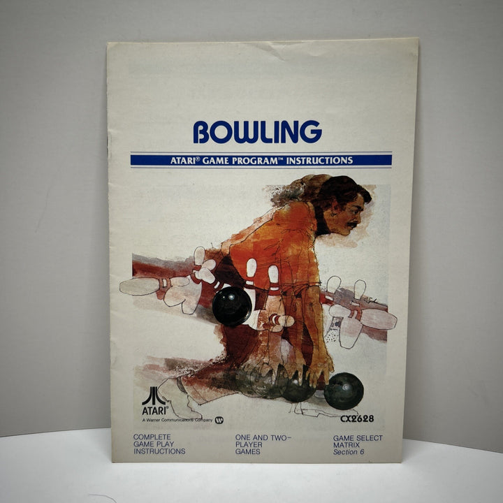 Atari 2600 Manual Only : Bowling by Atari