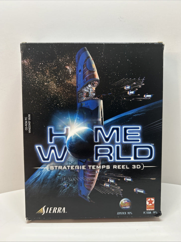 Homeworld (PC, 1999) Big Box CIB Complete 3D RTS Sierra Studios FRENCH FRANÇAIS