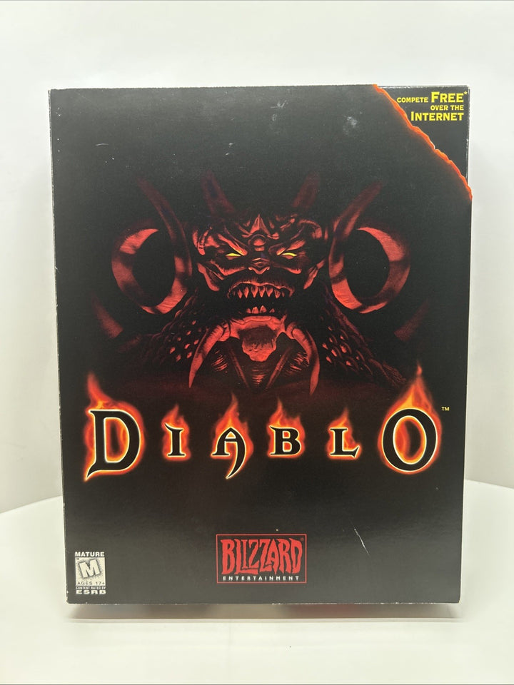 Diablo (1996) PC Game CD-ROM Big Box Blizzard