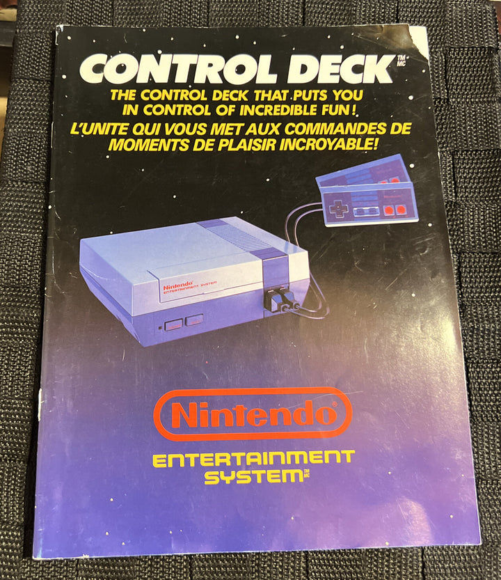 Nintendo NES Entertainment System Control Deck Manual (Bilingual EN - FR)