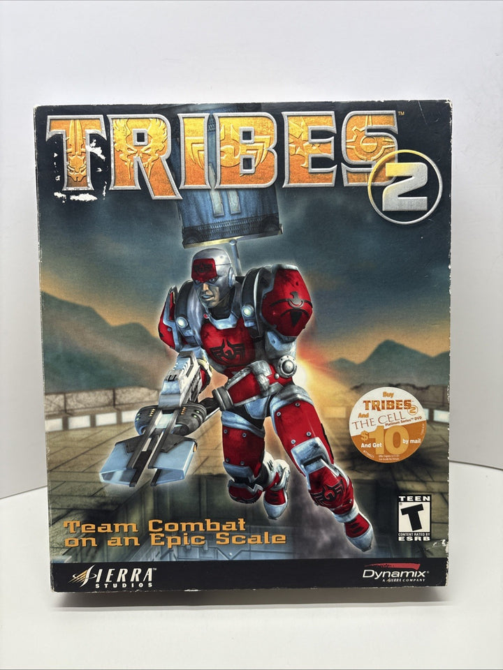 Tribes 2 PC CD-ROM (2000) Win 95/98/2000 Big Box - Complete With Inserts - CIB