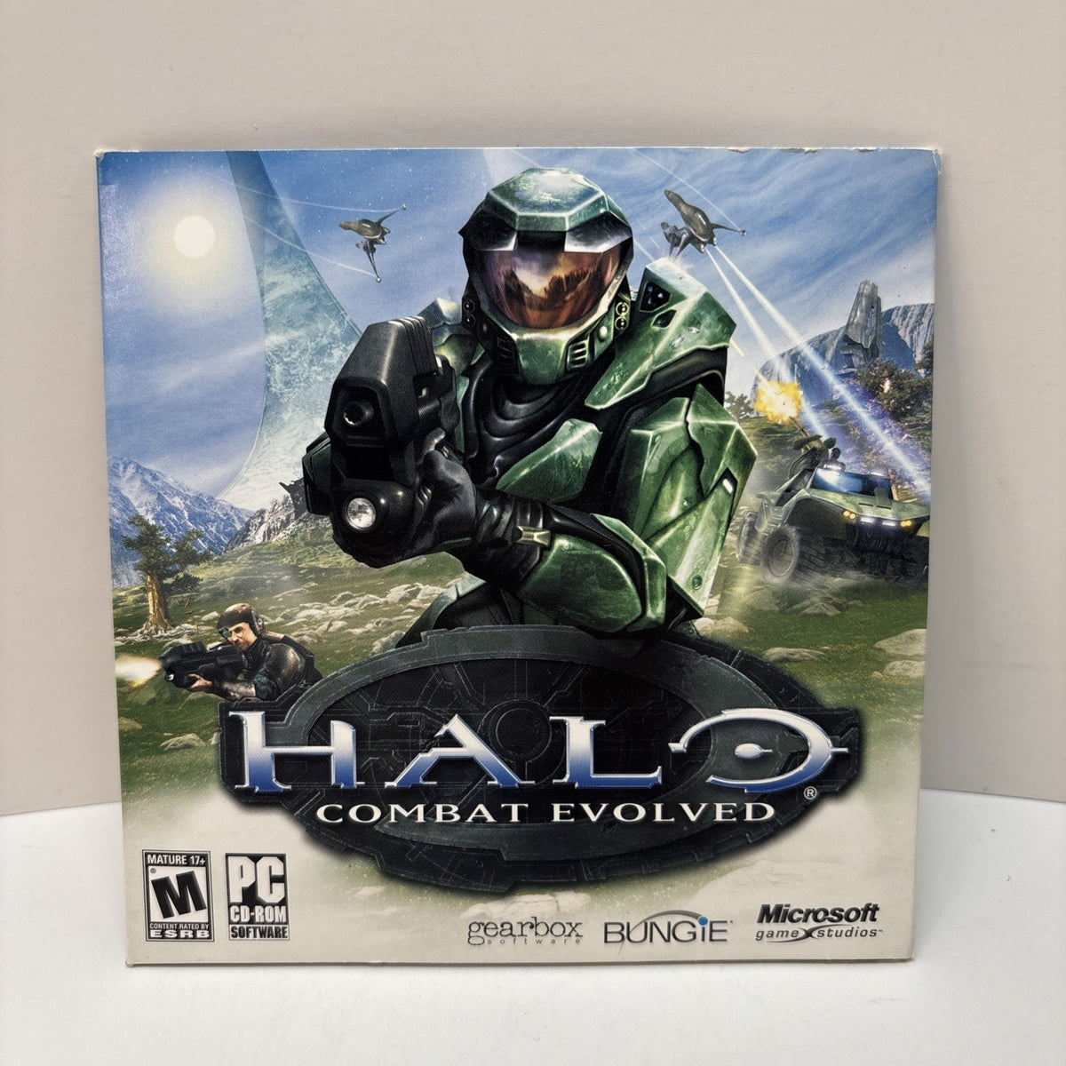 Halo Combat Evolved PC CD ROM Bungie Microsoft Gearbox  2003 - Disc In Sleeve