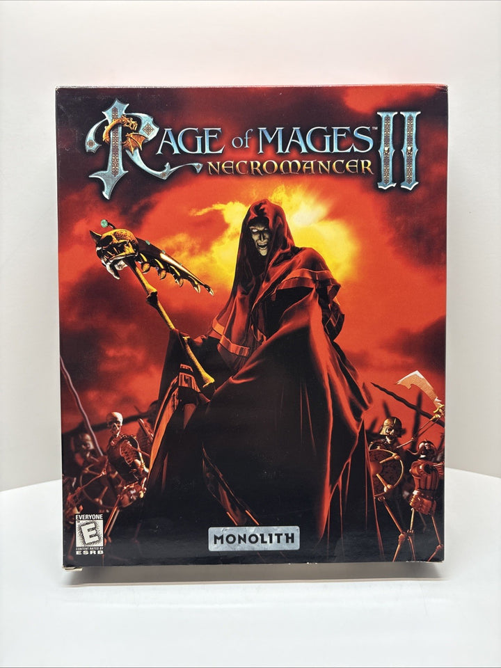 Rage of Mages II: Necromancer 1999 Big Box Game And Manual