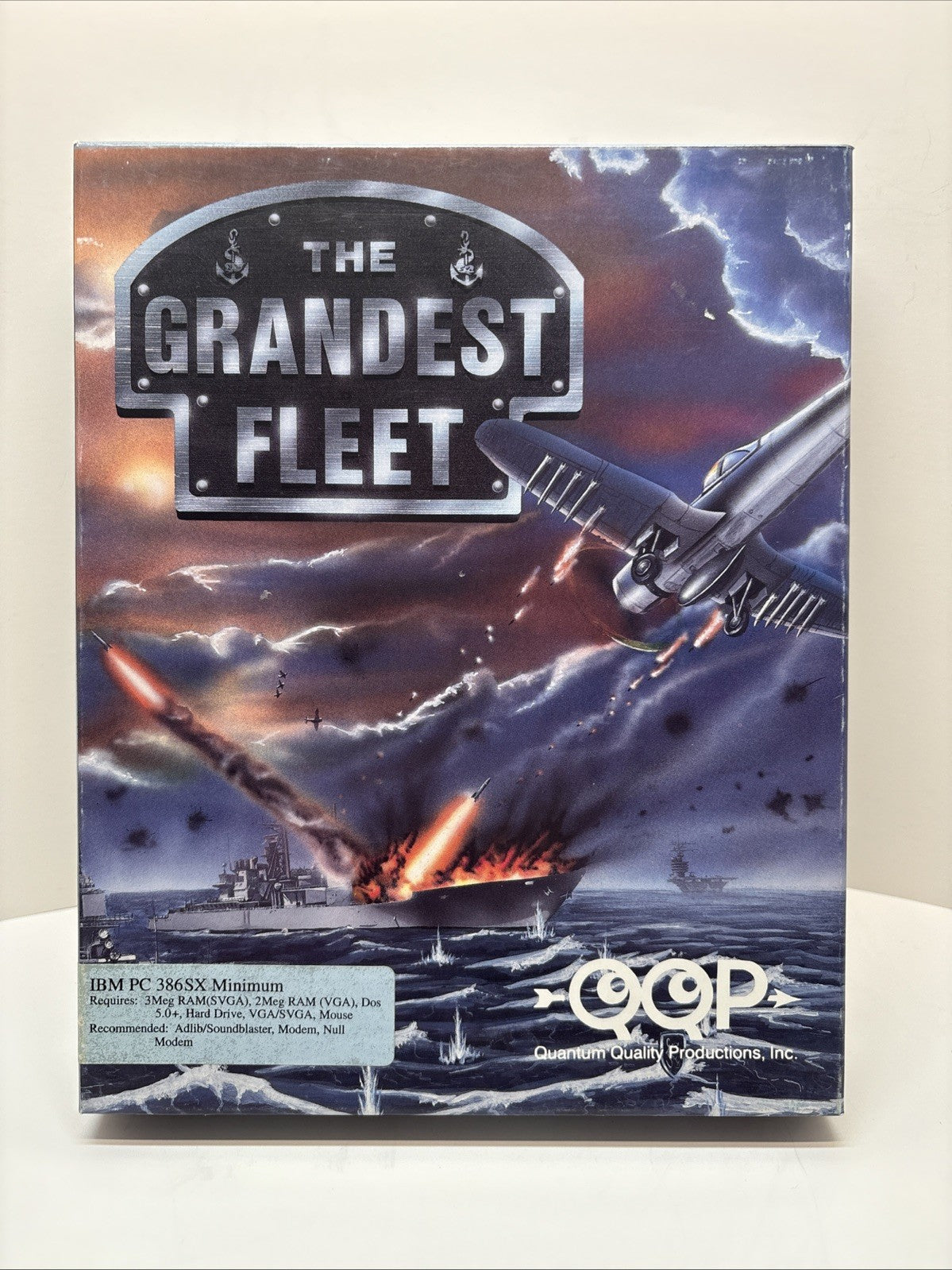 The Grandest Fleet (1994) IBM PC Big Box – Complete CIB – Naval Strategy Game