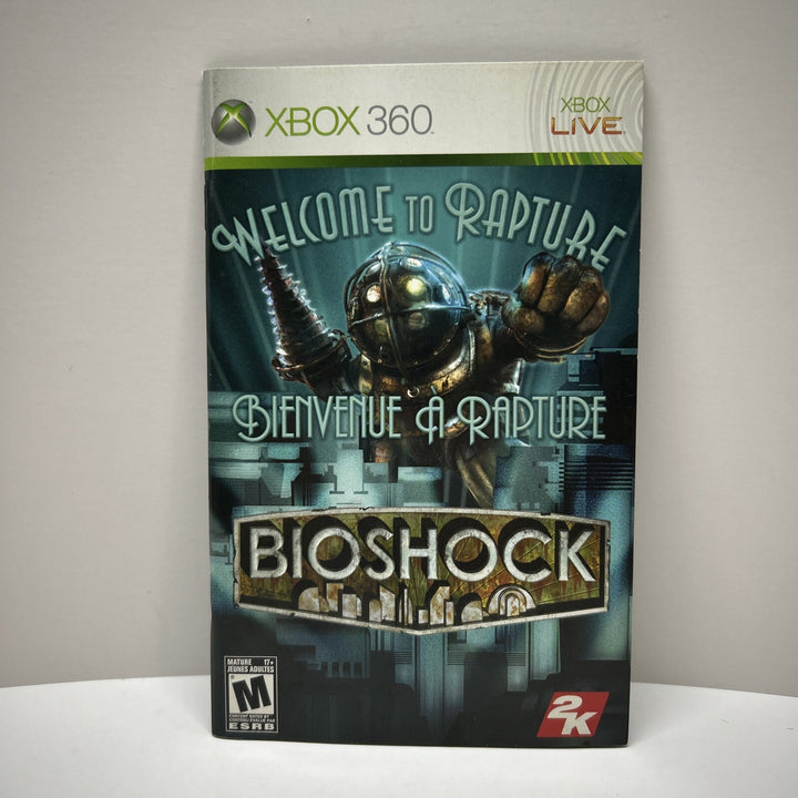 Bioshock Xbox 360 **MANUAL ONLY**