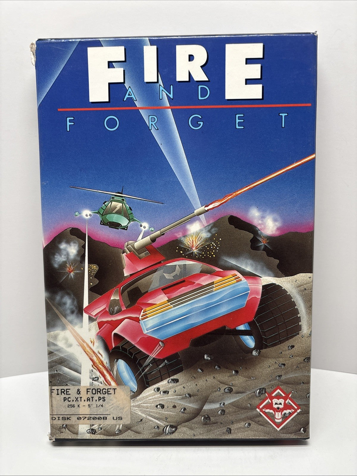 Fire And Forget (1988) By Titus - Big Box - IBM PC 5.25” Floppy