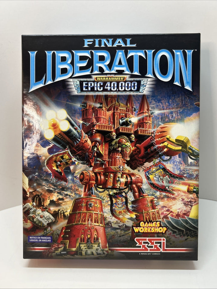Final Liberation Warhammer Epic 40,000 (PC, 1997) Big Box -No Figurine - French