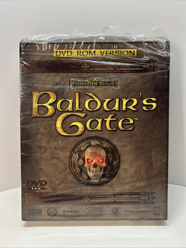Baldur's Gate (PC, 1998) DVD-ROM Version Very Rare - Partial Seal - Content Mint