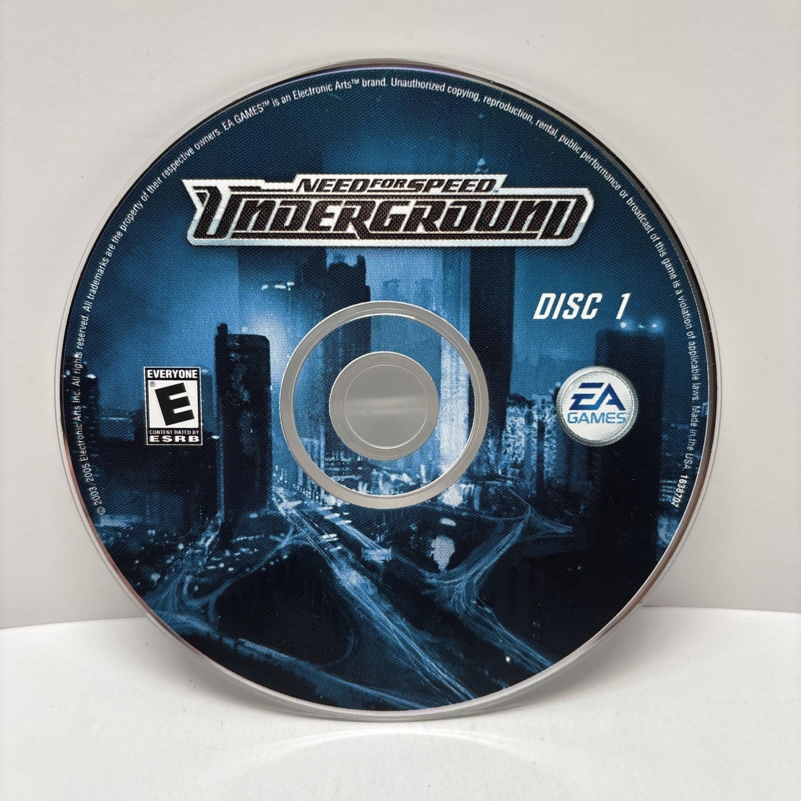Need for Speed Underground (2003) - PC CD-ROM - Disc 1 Only