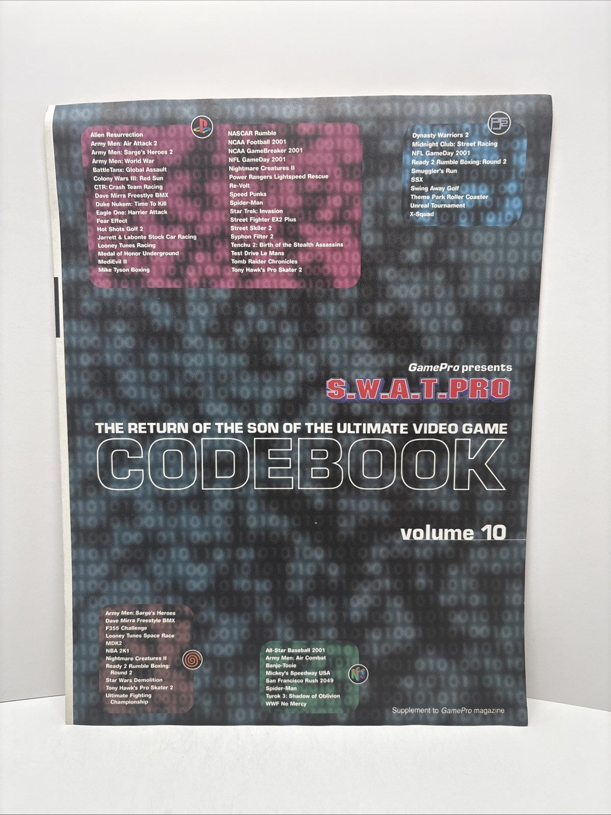 Game Pro Presents S.W.A.T Pro Code book Volume 10- PlayStation, N64, Dreamcast!