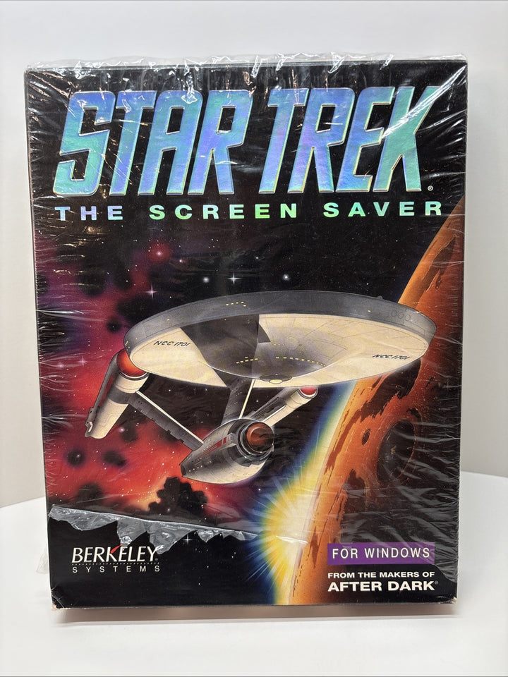 Star Trek: The Screen Saver - Big Box For Windows w/ Bonus Audioclips