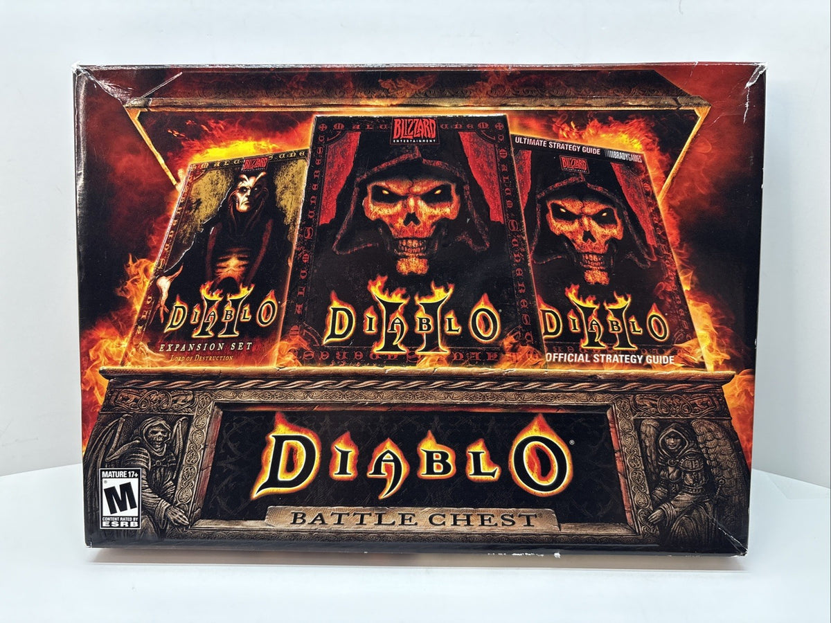 Diablo 2 II Battle Chest - 2001 PC Game with Expansion Pack - No Strategy Guide