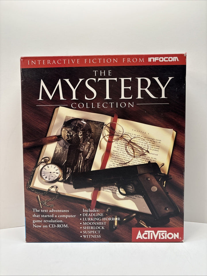 Infocom Mystery Collection PC CD-ROM Big Box Complete Maps Feelies Sherlock 1995