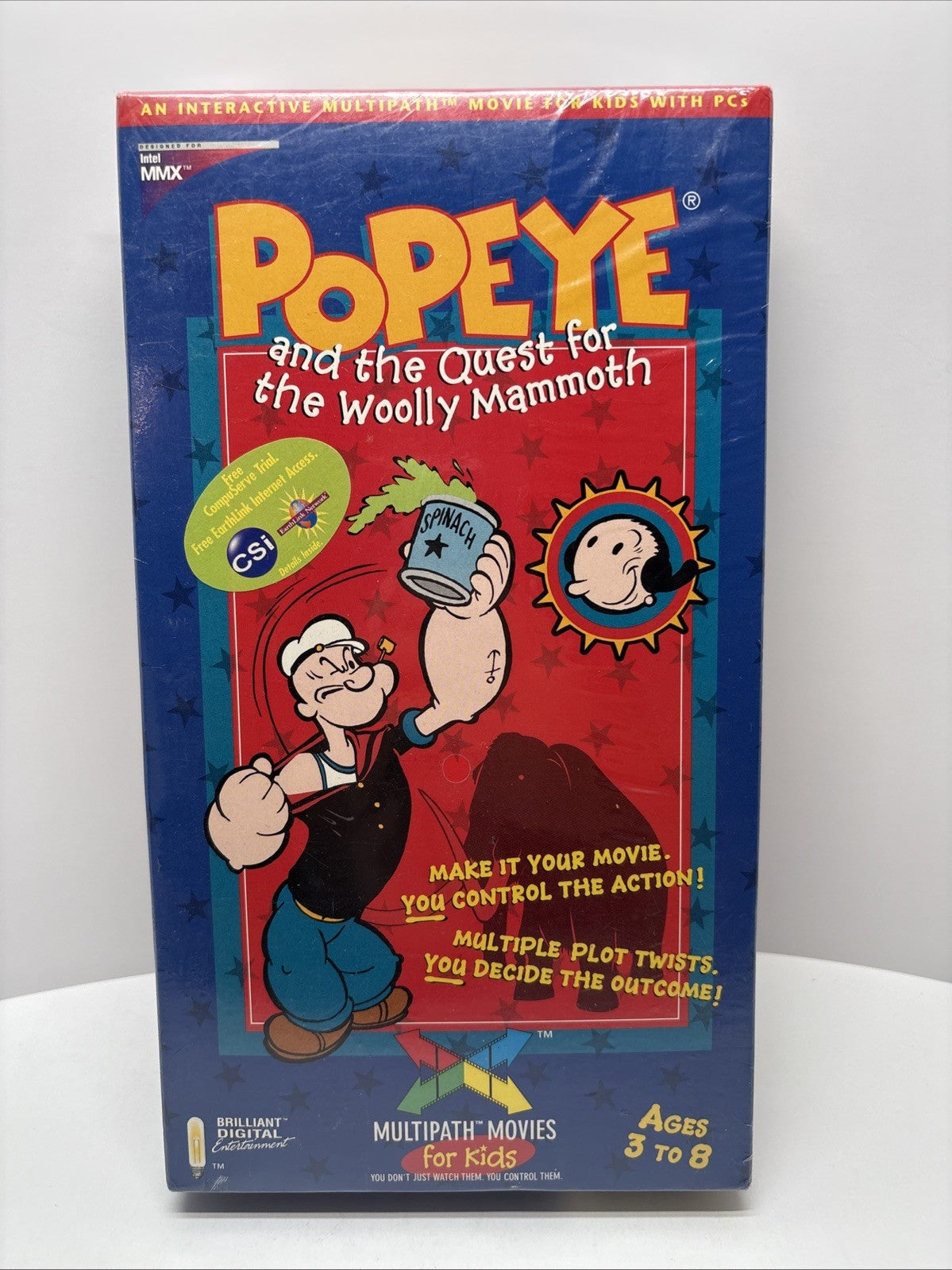 Popeye And The Quest For The Woolly Mammoth 1997 - Interactive Movie PC - Sealed