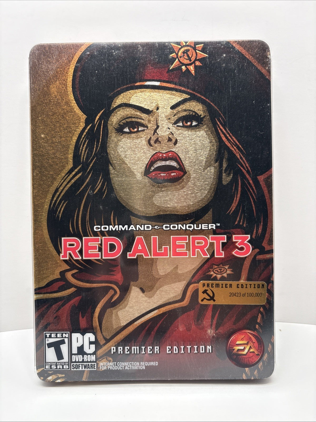Command & Conquer: Red Alert 3 Premier Edition (PC, 2008) Complete Steelbook CIB