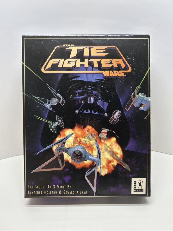 Star Wars Tie Fighter Lucas Arts PC 3.5 Disk IBM PC/DOS Big Box 1994 CIB